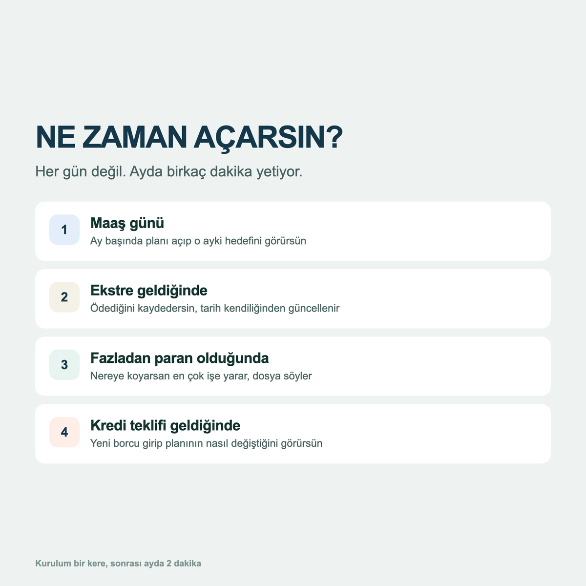 Planlayıcıyı ne zaman açarsın