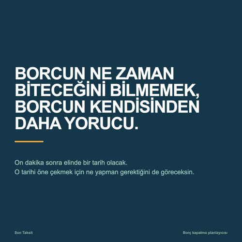 Borcun ne zaman biteceğini bilmemek, borcun kendisinden daha yorucu