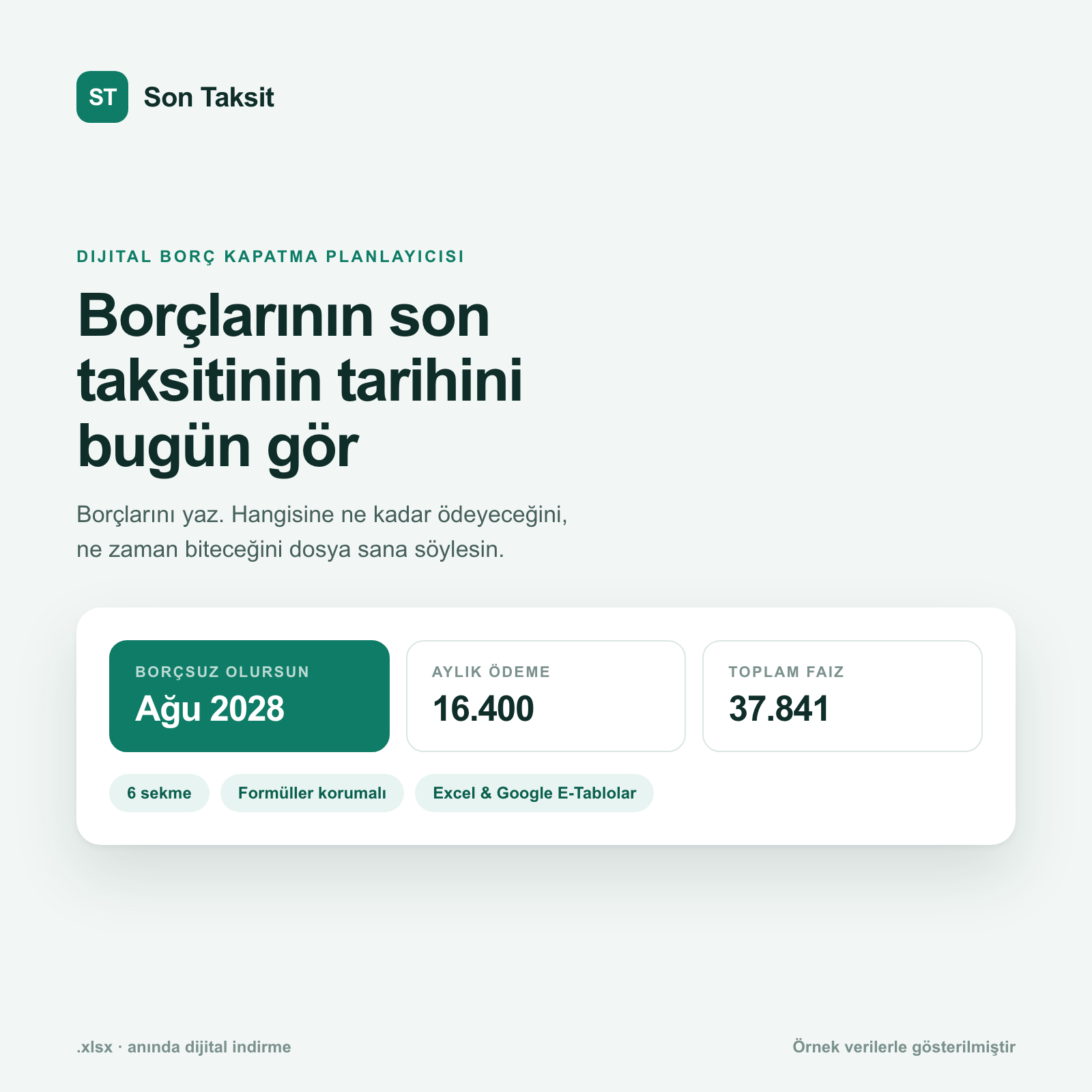 Borcun ne zaman bitecek? Tahmin etmeyi bırak.